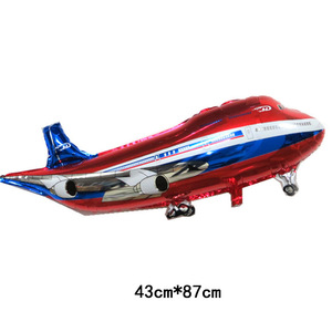 43 * 87 large passenger aircraft fighter aircraft general mobilization aluminum foil balloon, liftoff ball birthday <strong>background</strong> - Product Image 4