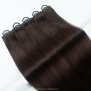 สินค้าขายดี ผมต่อแท้ 100% เวอร์จิ้น เรมี่ แบบมองไม่เห็นรอยต่อ PU Hole Weft  แบบ Double Drawn Injected Butterfly Weft - Product Image 5