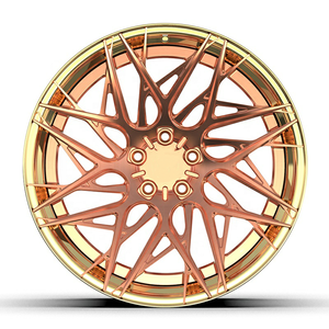 Jantes en alliage forgé pour voiture, 2 pièces, 5 trous, entraxe 114.3 5x100, <span class=keywords><strong>sport</strong></span>, OEM universel, argent, <span class=keywords><strong>40mm</strong></span> 25mm, 20-22 pouces - Product Image 2