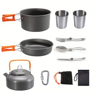 Prix Usine Offre Spéciale – Kit de Cuisine de Camping 2-3 Personnes OEM en Aluminium – Ensemble de Cuisson Extérieur et Équipement de Randonnée - Product Image 3