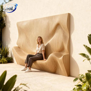 Decoración de Pared de Diseño Folclórico con Rebanadas de Madera Maciza Ecológica de Lujo, con Color Personalizado, Se Acepta OEM - Product Image 3