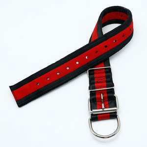 Collare per cani in nylon e metallo da 2 pollici, riflettente, con fibbia a sgancio rapido, per addestramento, stile classico americano per <span class=keywords><strong>Pitbull</strong></span> nero, alla moda - Product Image 1