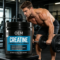 Complément de créatine monohydrate pure pour soutenir la force musculaire et l'énergie cellulaire