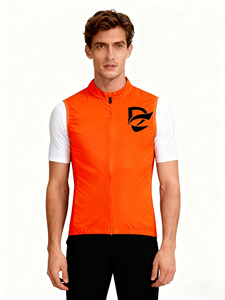 เสื้อกั๊กไร้แขนน้ำหนักเบา กันลม พิมพ์โลโก้ได้ตามต้องการ สำหรับปั่นจักรยาน ถนน ภูเขา กีฬา แข่งขัน  สำหรับทุกเพศ เหมาะกับสภาพอากาศหนาวเย็น - Product Image 3