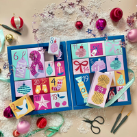 Coffret cadeau de Noël-24 petites surprises différentes. Personnalisable. Usine d'origine en gros.