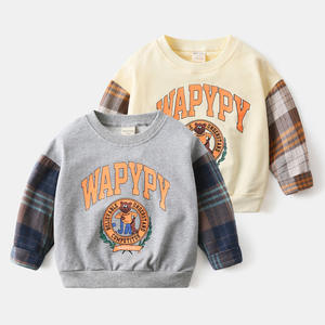 Wholesale Clothing Kids <b>Shirt</b> Casual Clothing 100% Cotton Long Sleeve Gym T-<b>shirt</b> With Different <b>Colour</b> - Product Image 6