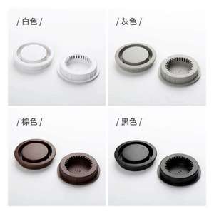 Grilles de ventilation Yuelide 50 mm en plastique détachables à fixer sur la porte pour armoires, placards et meubles à chaussures - Product Image 1