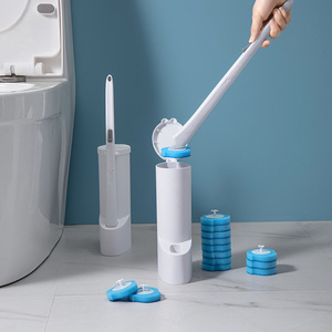 Nuevo Diseño <span class=keywords><strong>de</strong></span> Cepillo para Inodoro con Soporte para Baño, Cepillo <span class=keywords><strong>de</strong></span> Limpieza Desechable para Inodoro - Product Image 1