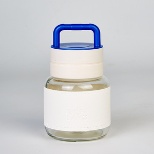 ขวดน้ำแก้วพกพาสวยงาม พร้อมปลอกหนังทนทาน ใช้ได้ทุกวัน - Product Image 2