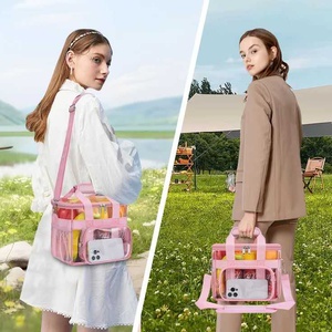 Clear Lunch <b>Bag</b> 10-Can with Adjustable Shoulder Strap Reusable Lunch Box <b>Tote</b> <b>Bag</b> Approved for Work <b>School</b> Picnic - Product Image 6