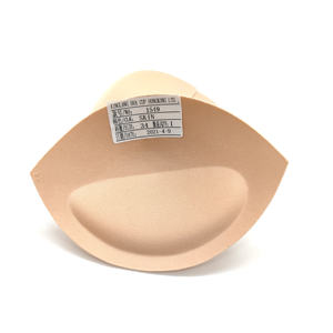 Relleno de sujetador moldeado de espuma transpirable redondo elástico de alta densidad insertado en copa de sujetador de traje de baño - Product Image 3