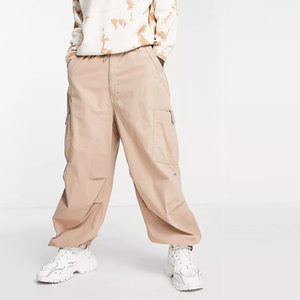 Vestito da Streetwear <span class=keywords><strong>con</strong></span> Logo personalizzato leggero <span class=keywords><strong>con</strong></span> grandi tasche Cargo verde da uomo larghi <span class=keywords><strong>pantaloni</strong></span> Cargo - Product Image 1