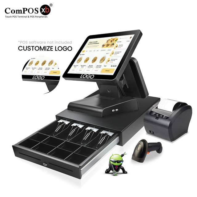 Smart POS Machine Wifi Cash Register Touch Dual Screen Android All in One POS Systems Clothing Store for Pharmacy Restaurants