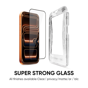 1-Click <strong>Second</strong> Paste Box Screen Protector for Apple <strong>iPhone</strong> 16 <strong>15</strong> 14 13 Pro Dustproof Full Coverage Tempered Glass Film 9H Hard - Product Image 4