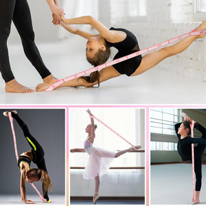 Bandas Elásticas de Resistencia Multi-Sección para Ballet, Bandas de Baile para Niños con <span class=keywords><strong>8</strong></span> Lazos - Product Image 3