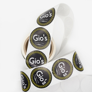 Custom Printed <b>Logo</b> Labels for Packaging Vinyl Waterproof <b>Sticker</b> Printing Roll Label Round <b>Stickers</b> - Product Image 5