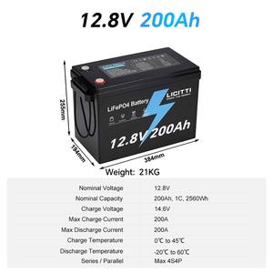 2000W 1000W 4000W LifePO4 锂电池 BMS 带蓝牙 UART/485 12V 适用于太阳能存储房车 - Product Image 5