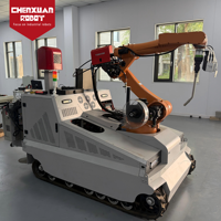 Robot de soudage mobile équipé de suivi de joint pour le soudage sur site de composants industriels de grande taille