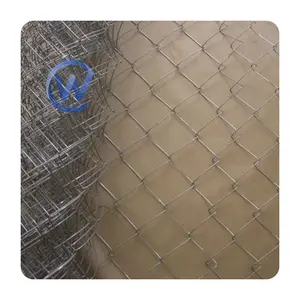 Clôture de maillon de chaîne enduite de couleur de vinyle clôture de maillon de chaîne noire spécification de clôture de maillon de chaîne de 6 pieds