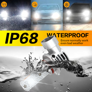 Ampoules de phares de voiture sans fil Z5 à LED 100W 20000LM Système d'éclairage automobile H11 9005 9006 Phare de voiture Plug and Play - Product Image 4
