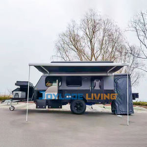 Remolque de Viaje Plegable Impermeable 4x4 al por Mayor, Caravana Mini Ligera Moderna para Exteriores, Autocaravana, Camioneta para Acampar Rápido - Product Image 1