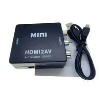 Adaptateur HDMI vers AV RCA Convertisseur HDMI MINI Box RCA AV CVSB LR Vidéo Composite AV Scaler Converter Pour PC HDTV Projecteur