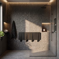 Siège de douche mural robuste pliable, chaise de douche à haute capacité de charge, banc de salle de bain pliant, design accessible