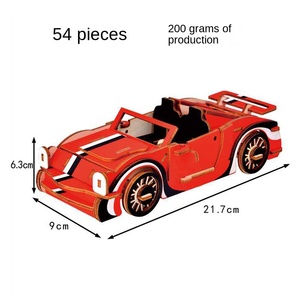 Puzzle en bois 3D personnalisé transfrontalier, char <span class=keywords><strong>de</strong></span> guerre, modélisation, jouet DIY, produits créatifs faits à la main, Temu - Product Image 2