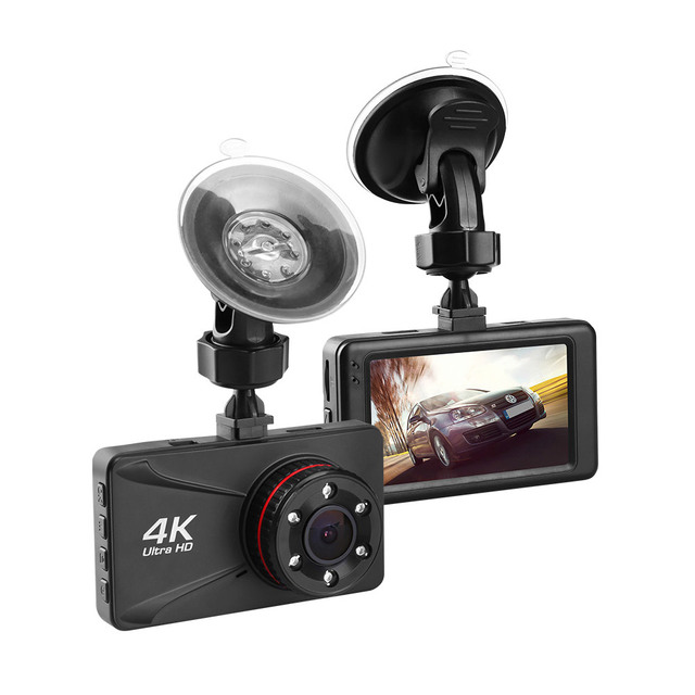 4K Dashcam 2 Cam Car Black Box 2 Channel1080P Dash Cam for Car Night Vision
