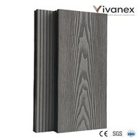 Tarima de WPC Vivanex con Aspecto de Madera Gris, Impermeable, Ecológica, Antideslizante, Libre de Mantenimiento, para Exteriores, Jardines y Terrazas