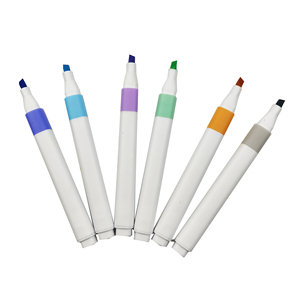 Ensemble de stylos surligneurs à pointe de brosse douce de haute qualité nouveauté marqueurs fluorescents carrés simples personnalisables - Product Image 2