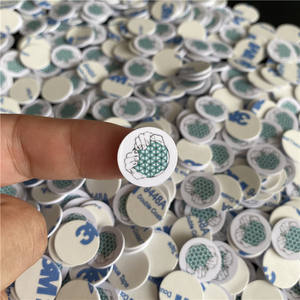 품질 13.56MHZ URL 쓰기 가능 15mm RFID 미니 Nfc 태그 Pvc 코인 태그 로고 인쇄 - Product Image 5