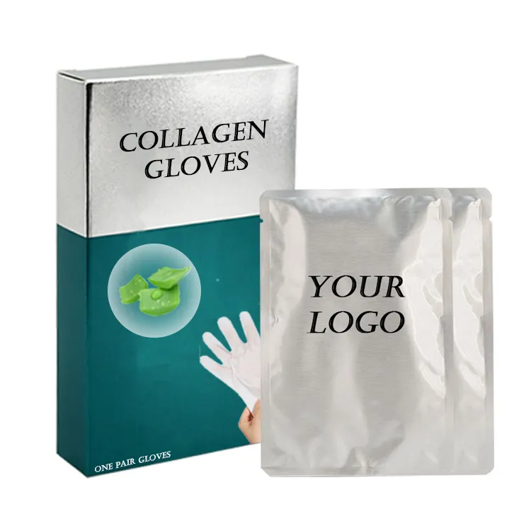 Custom Collagen Gloves Finger Tips Removable Nourishiing Moisture Hand Skin Care Boby Soft Hand Mask