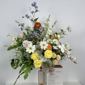 Nueva Bola de Flores Artificiales de Seda 2024 para Centros de Mesa en Bodas, Día de la Madre y Decoraciones Navideñas, Tamaño 45cm - Product Image 3