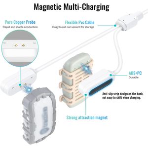 Cable de Carga Magnético Tractive de 1m, 2 en 1, Carga Rápida USB para Rastreador GPS de Perros, Monitoreo de Mascotas - Product Image 2