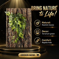 Plantes artificielles suspendues Reptizoo pour terrarium, simulation de paysage, décoration moderne d'aquarium pour lézards et tortues