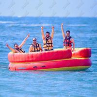 Zhenmei gonflable fou remorquable UFO PVC Sport nautique dérive curseur pour 7-11 sièges Ski Tube remorquable pour des aventures passionnantes