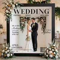 Boîte photo de mariage et événementielle 6,5x7,5 pieds, transformez chaque invité en star de la couverture
