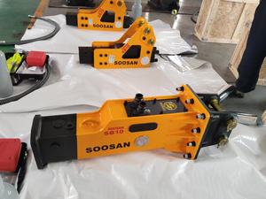 ชุดอุปกรณ์ทำลายหินไฮดรอลิกแบบเงียบ รุ่น SOOSAN SB10 สำหรับรถขุดขนาดเล็ก รถบ็อบแคท และรถตักล้อยางขนาด 0.8-2.5 ตัน - Product Image 5
