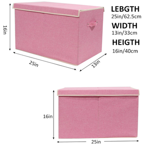 Boîte de rangement pliable pour jouets et vêtements d'enfants, idéale pour chambre d'enfant, crèche, aire de jeux, grand bac de rangement pour bébé - Product Image 2