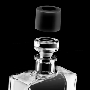 100ML 200ML 500ML Nordic Clear épaissi carré whisky Brandy liqueur thé plat <span class=keywords><strong>Voda</strong></span> bouteille en verre avec liège - Product Image 4