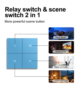 2025 mới nhất đầy màu sắc tuya nhà thông minh không dây Zigbee 1/2/3/4 gang tường chuyển đổi với Google nhà Alexa điều khiển bằng giọng nói - Product Image 2