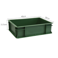 EU4311 Caisse en plastique PP recyclable, imperméable, pour extérieur, panier, estampage, design multifonctionnel empilable, pour le camping, le coffre de voiture
