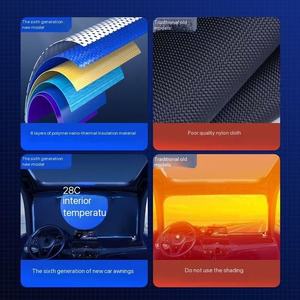 2025 Nhà Máy Bán Buôn Xe Tự Động Có Thể Thu Vào Mặt Trời Bóng Râm Bảo Vệ Parasol Phía Trước Kính Chắn Gió Che Nắng Che Tự Động Rèm Cửa Sổ - Product Image 5