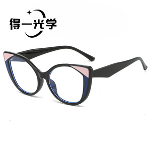 แว่นตา De Yi Optics ทรงแคทอาย กรอบเต็ม ป้องกันแสงสีฟ้า แฟชั่นสำหรับผู้หญิง เลนส์ PC - Product Image 1