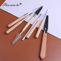 Kit de sculpture en argile lisse, 22 pièces, poterie, outils en céramique, fourniture d'art, ensemble d'outils sculptés