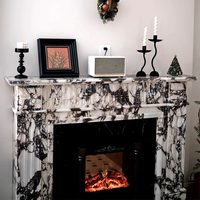 Style de luxe naturel Calacatta alto marbre Surround cheminée cheminée TC support pour Villa salon hôtel décoration intérieure