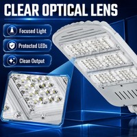 Lampadaire LED à indice de facteur de puissance (PF) 0,9 élevé, IP66, en aluminium moulé sous pression, pour routes, tension AC large, faible THD, pour autoroutes municipales et parkings