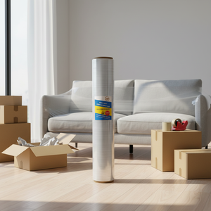Film étirable manuel en PE, film alimentaire en PE, fabriqué en matériau PE, <span class=keywords><strong>protection</strong></span> de l'environnement, haute flexibilité, bonne adhérence - Product Image 1