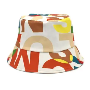 Fall Fashion Custom Logo Women's Bucket Basin Cap Beach Hat Printed Letter Graphic Bucket Hat